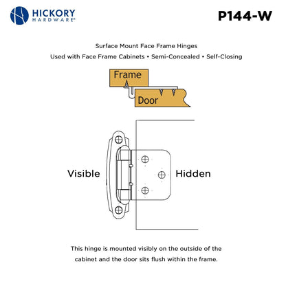 Surface Self-Closing Hinge