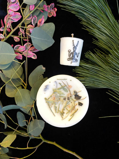 Yule Ritual Candle- Vegan Soy Scented with Essential Oils