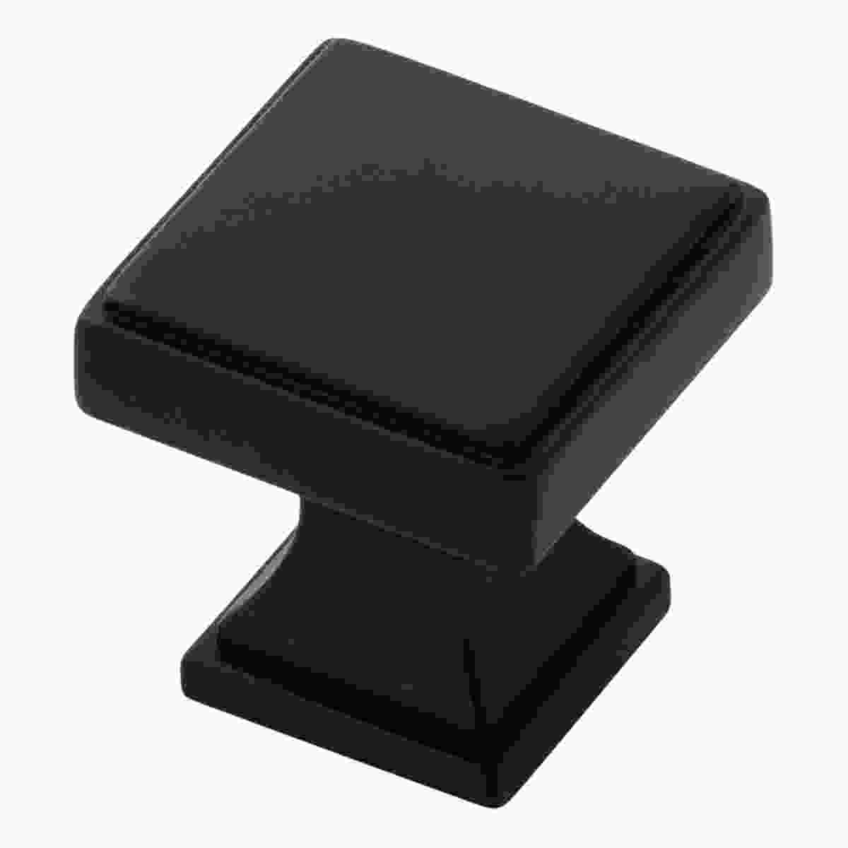 1-1/8 Inch Square Brownstone Square Knob