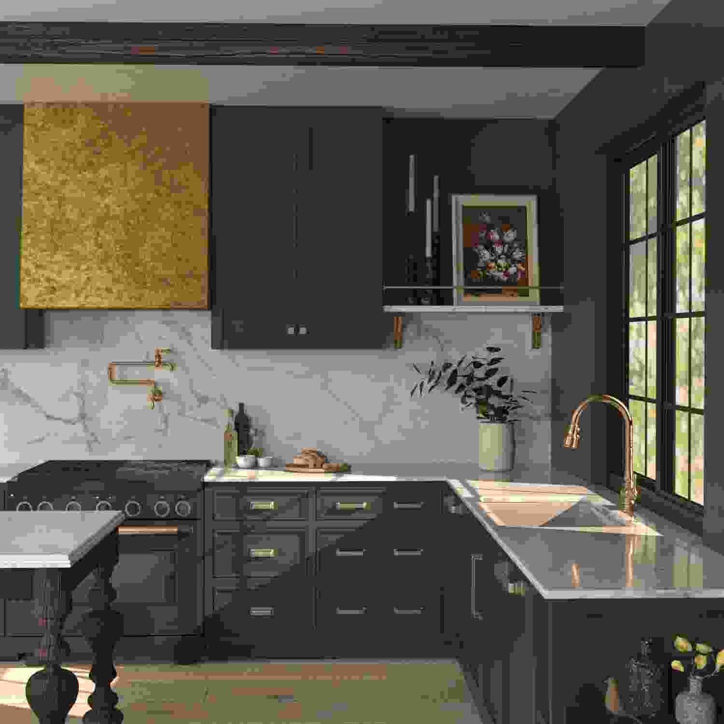 3-3/4 Inch (96mm) Center to Center Brighton Cup Pull