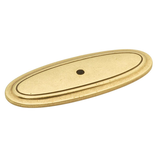 3 Inch X 1-1/8 Inch Oval Manor House Knob Backplate