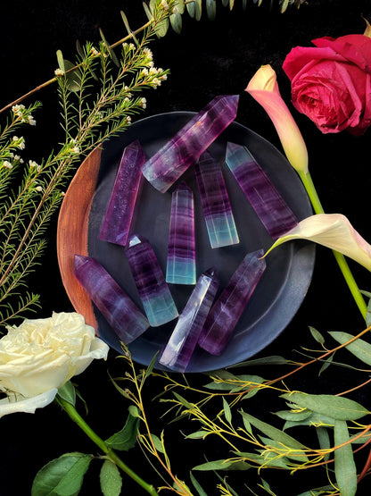Rainbow Fluorite Wands - Towers
