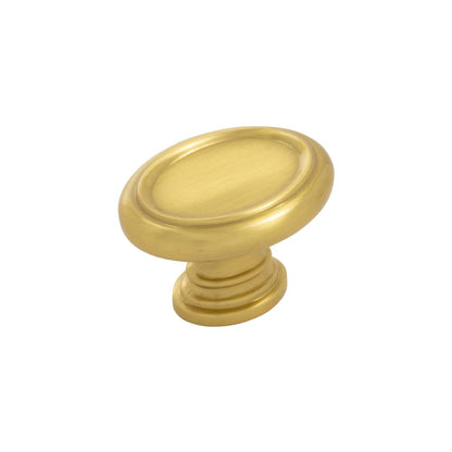1-1/2 Inch x 1-1/8 Inch Oval Berkshire Oval Knob