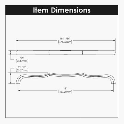 18 Inch Center to Center Trellis Appliance Pull