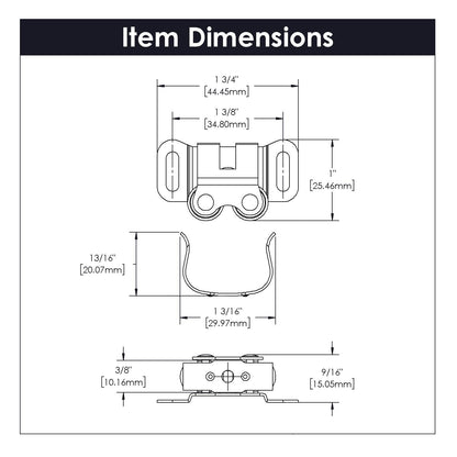 1-3/8 Inch Center to Center Catches