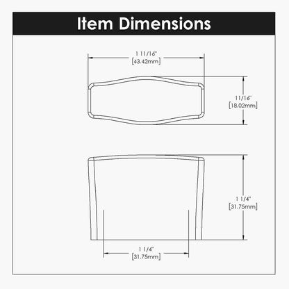 1-1/4 Inch Center to Center Emerge Pinch Knob