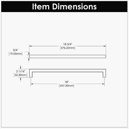 18 Inch Center to Center Coventry Appliance Pull