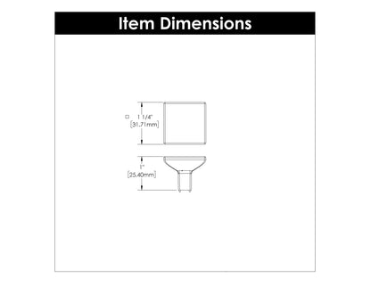 1-1/4 Inch Square Skylight Knob