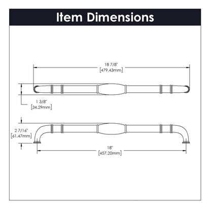18 Inch Center to Center Williamsburg Appliance Pull