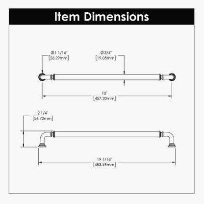 18 Inch Center to Center Berkshire Appliance Pull