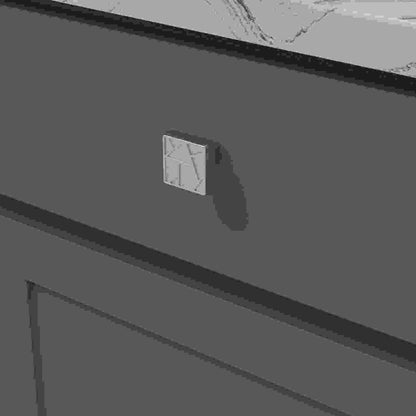 1-3/8 Inch Square Cullet Square Knob