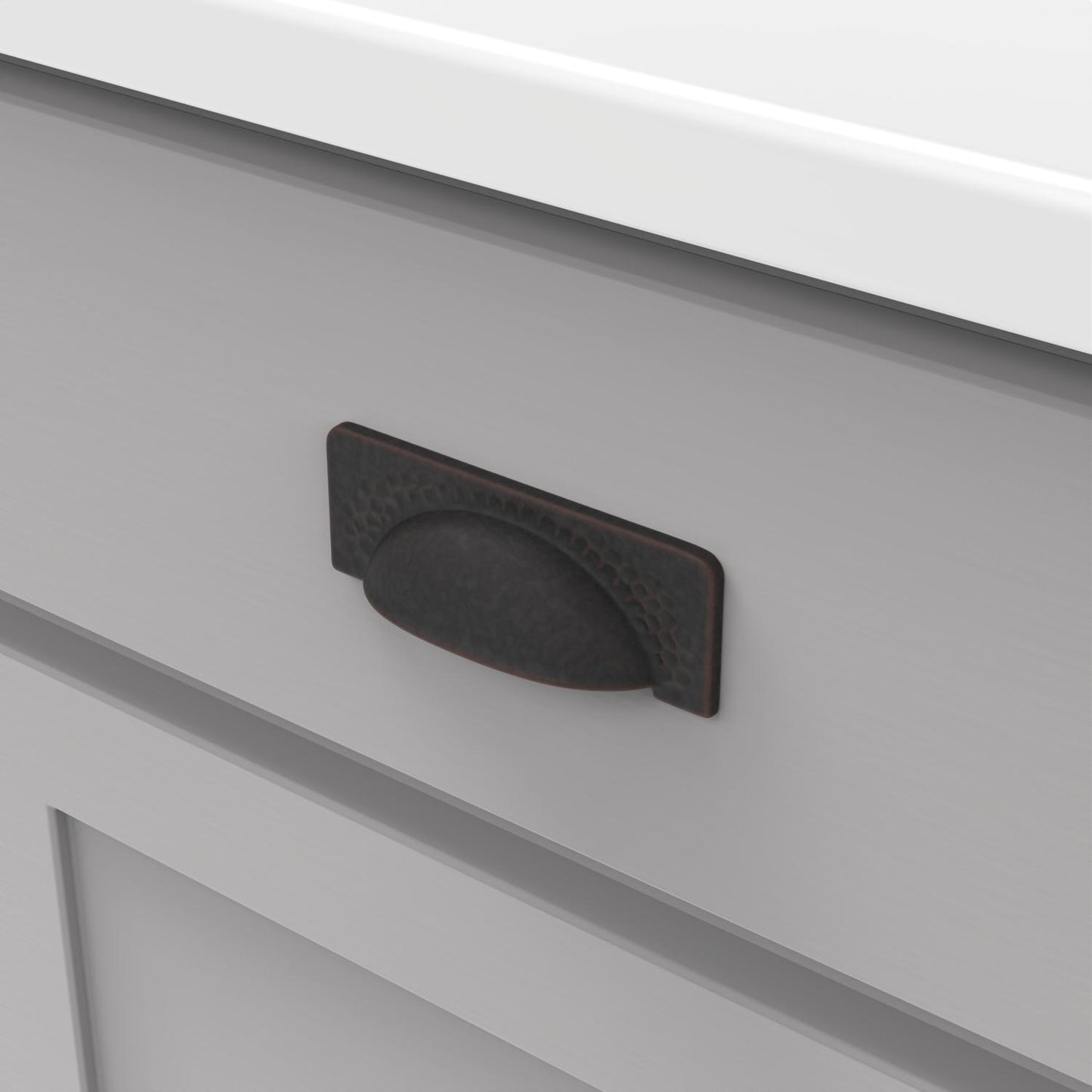 3-3/4 Inch (96mm) Center to Center Craftsman Cup Pull