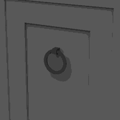 2-7/8 Inch x 2-3/4 Inch Bijou Sybil Ring Pull