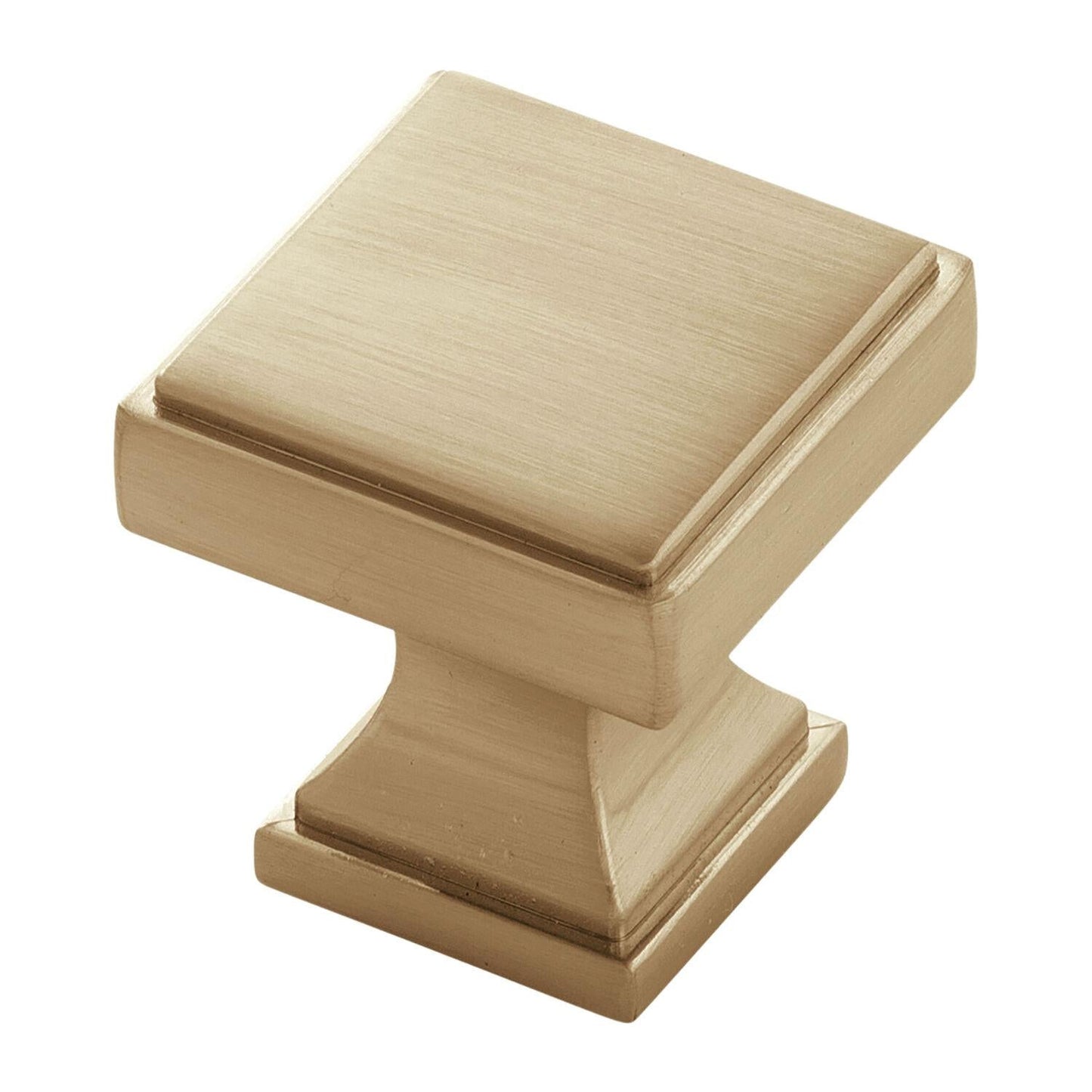 1-1/8 Inch Square Brownstone Square Knob