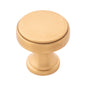 1-1/4 Inch Diameter Brownstone Round Knob