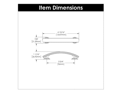 3-3/4 Inch (96mm) American Diner Pull