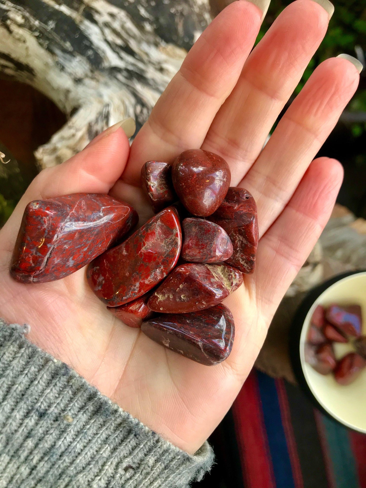 Polished Brecciated, Red Oregon Jasper