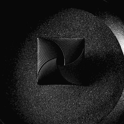 3-1/2 Inch Square Bijou Tempest Square Knob