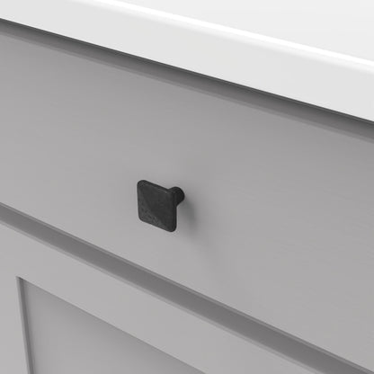 1-1/4 Inch Square Carbonite Knob