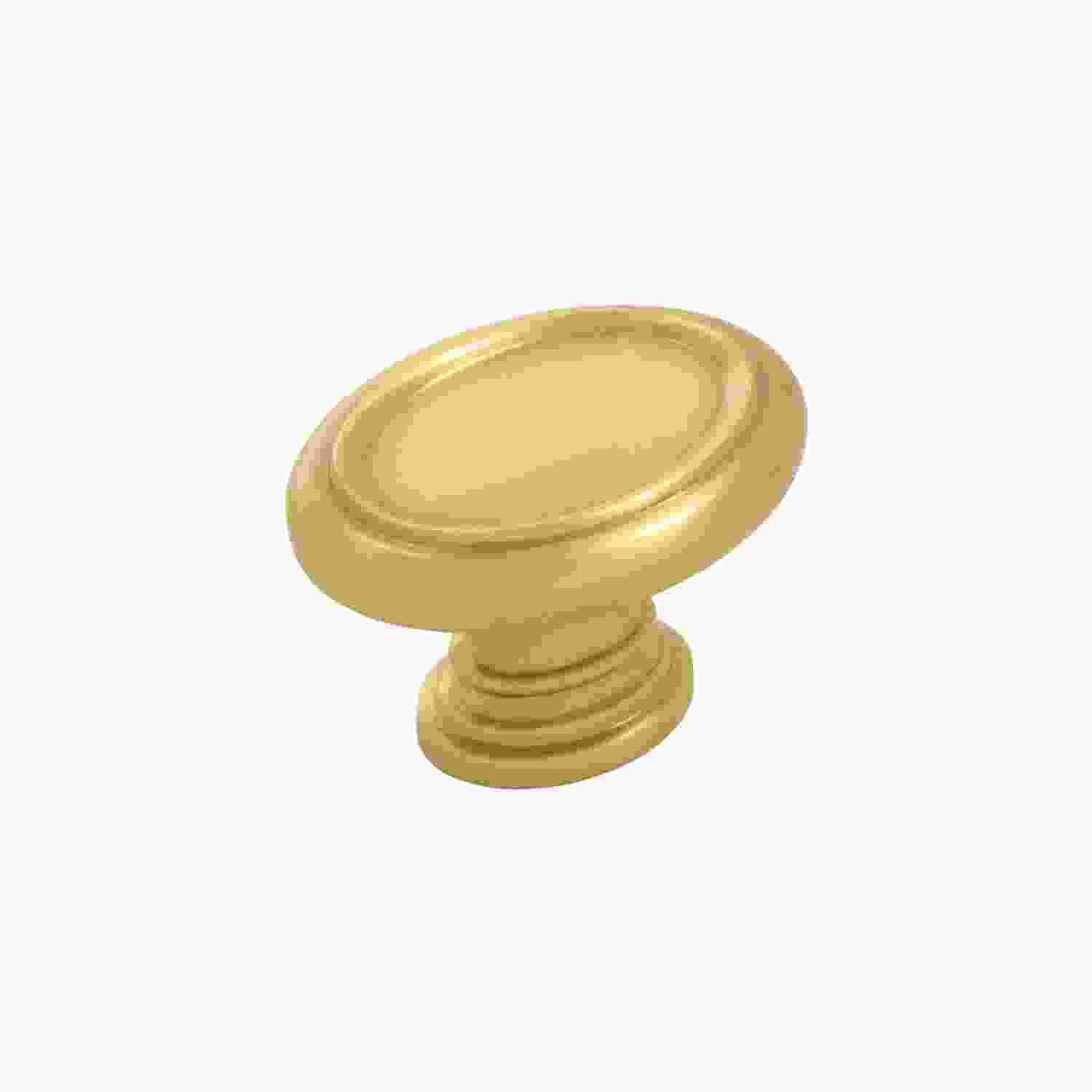 1-1/2 Inch x 1-1/8 Inch Oval Berkshire Oval Knob