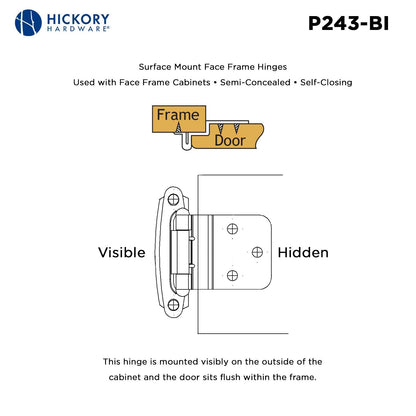 Surface Self-Closing Hinge