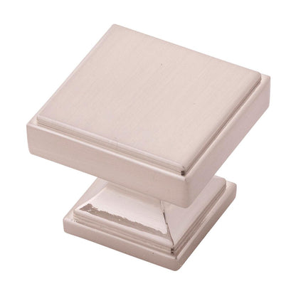 1-3/8 Inch Square Brownstone Square Knob