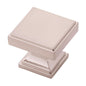 1-3/8 Inch Square Brownstone Square Knob