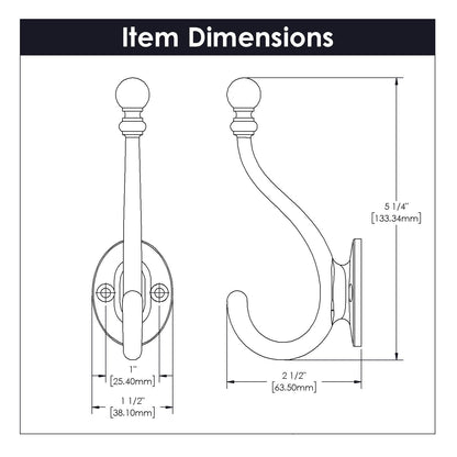 5-1/4 Inch Long Cottage Hook