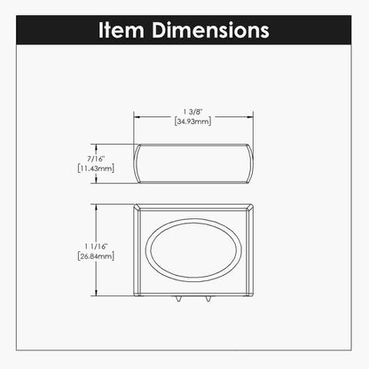 1-3/8 Inch x 7/16 Inch Ingot Pinch Knob