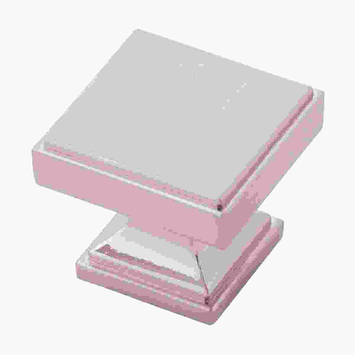 1-3/8 Inch Square Brownstone Square Knob