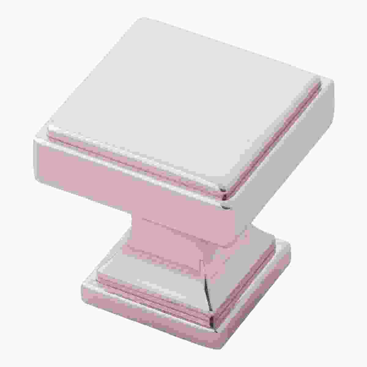1-1/8 Inch Square Brownstone Square Knob
