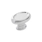 1-1/2 Inch x 1-1/8 Inch Oval Berkshire Oval Knob