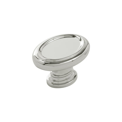 1-1/2 Inch x 1-1/8 Inch Oval Berkshire Oval Knob