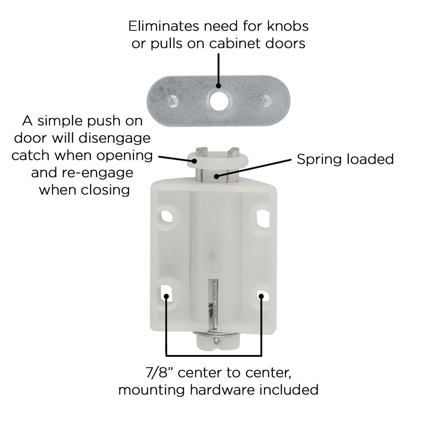 7/8 Inch Center to Center Catches