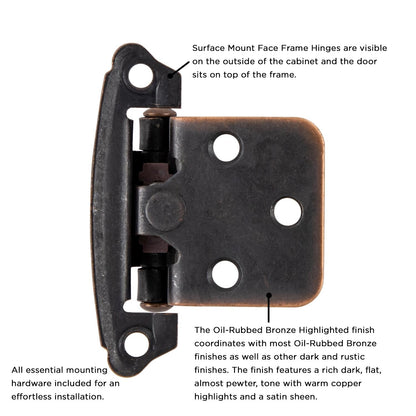 Surface Self-Closing Hinge