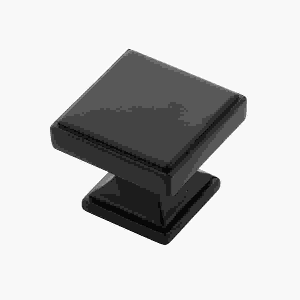 1-3/8 Inch Square Brownstone Square Knob