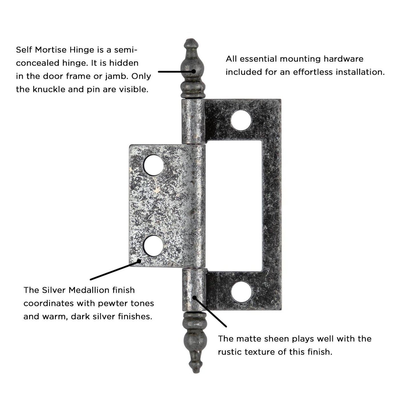 Self Mortise Hinge
