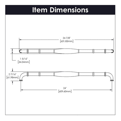 24 Inch Center to Center Williamsburg Appliance Pull