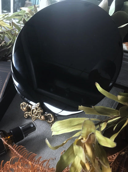 Obsidian Scrying Mirror
