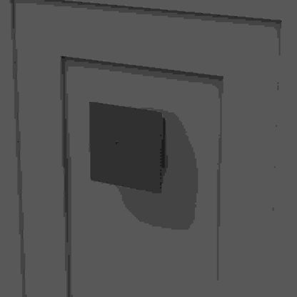 3-1/2 Inch Square Bijou Tempest Square Knob