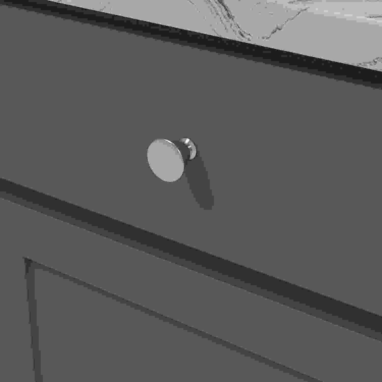 1-1/4 Inch Diameter Facette Round Knob