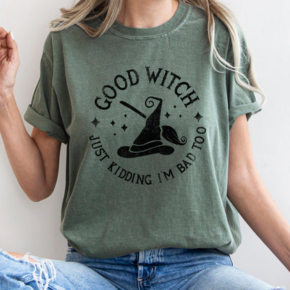 Good Witch Retro Halloween Comfort Colors Tshirt