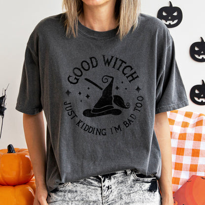 Good Witch Retro Halloween Comfort Colors Tshirt