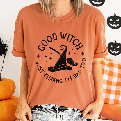 Good Witch Retro Halloween Comfort Colors Tshirt