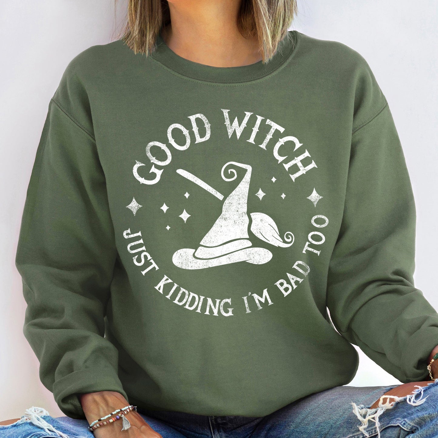 Good Witch Vintage Halloween Sweatshirt