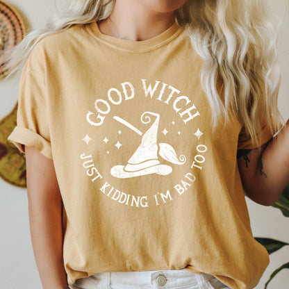 Good Witch Retro Halloween Comfort Colors Tshirt