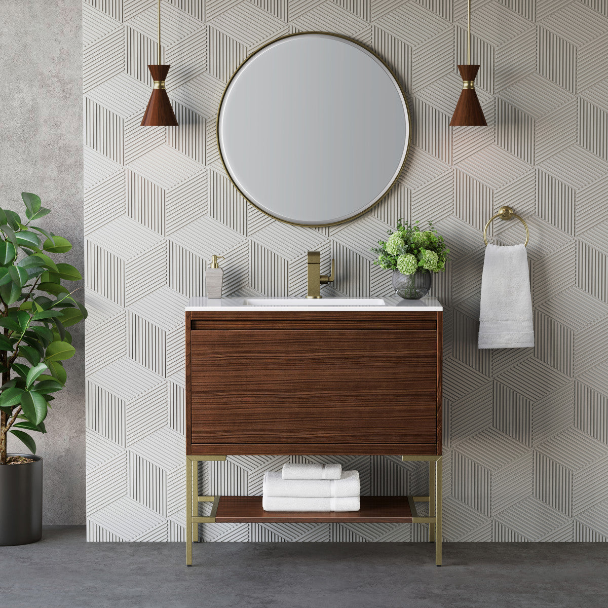 Mantova 35.4" Single Vanity Cabinet