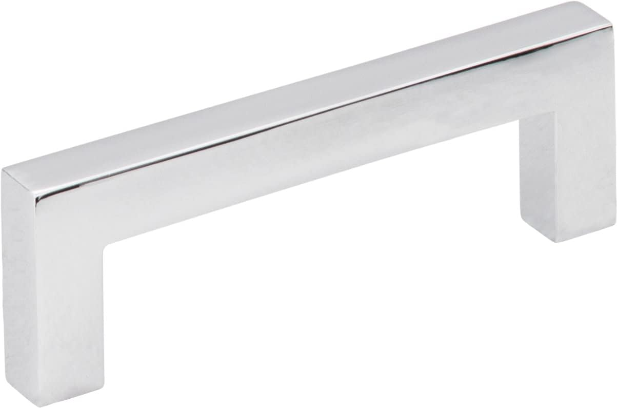 3" Center-to-Center Satin Nickel Square Asher Cabinet Pull
