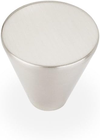 1" Diameter Satin Nickel Conical Sedona Cabinet Knob