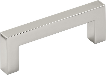 3" Center-to-Center Satin Nickel Square Asher Cabinet Pull